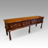 Long Antique oak dresser base angle