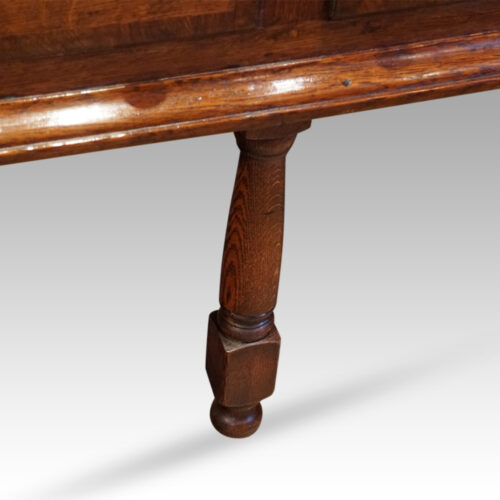 Long Antique oak dresser base centre leg