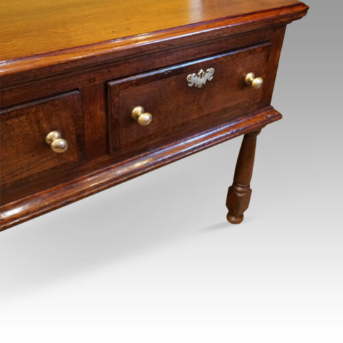 Long Antique oak dresser base corner leg