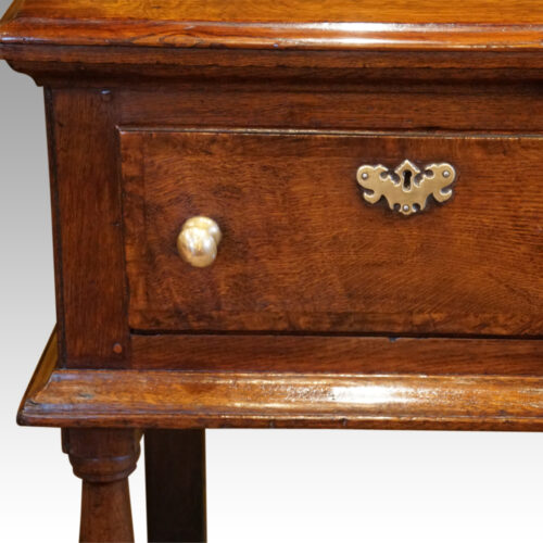 Long Antique oak dresser base end drawer