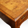 Queen Anne style walnut dressing table cross bandings