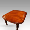 Victorian mahogany extending dining table closed
