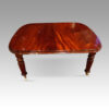 Victorian mahogany extending dining table closed side