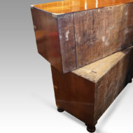 Victorian teak campaign chest 2 parts