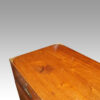 Victorian teak campaign chest top detail