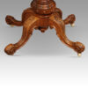 Victorian walnut demi lune card table base