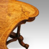 Victorian walnut kidney table corner