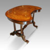 Victorian walnut kidney table side