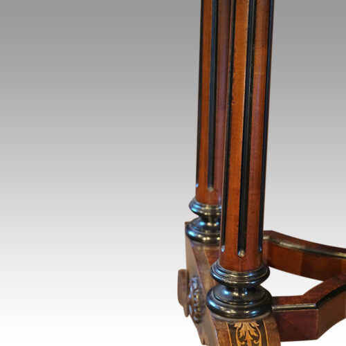 Victorian walnut kidney table supports