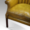 19thc. barrel back wing chair cushion