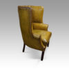 19thc. barrel back wing chair side