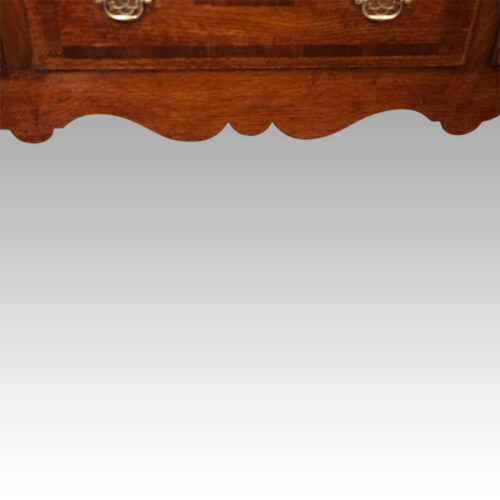 Antique oak dresser base with banding apron