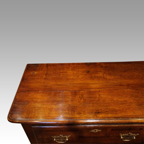 Antique oak dresser base with banding top