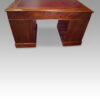 Edwardian mahogany pedestal desk rear