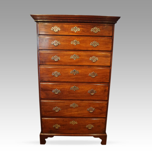 Georgian Irish mahogany tallboy