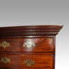 Georgian Irish mahogany tallboy drawer detail