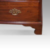 Georgian Irish mahogany tallboy foot