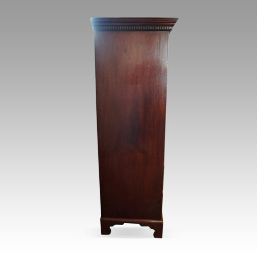 Georgian Irish mahogany tallboy side