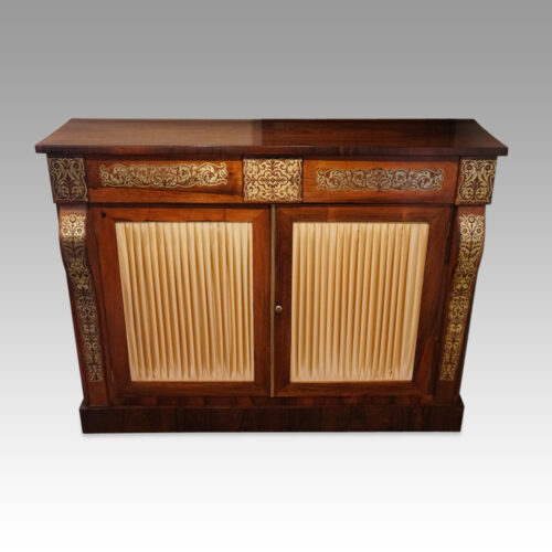 Regency brass inlaid chiffonier