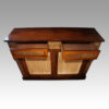Regency brass inlaid chiffonier drawers open