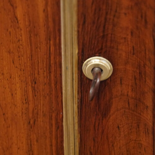 Regency brass inlaid chiffonier key