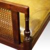 Regency mahogany bergere library chair arm