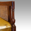 Regency mahogany bergere library chair arm detail
