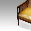 Regency mahogany bergere library chair front corner