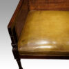Regency mahogany bergere library chair seat