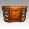 Victorian inlaid walnut credenza