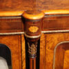 Victorian inlaid walnut credenza capital