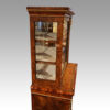 Victorian walnut and sevres pier cabinet cabinet side