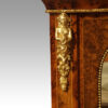 Victorian walnut and sevres pier cabinet mount detail