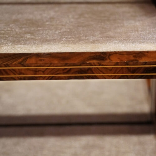 Victorian walnut and sevres pier cabinet shelf inlay