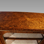 Victorian walnut and sevres pier cabinet top