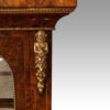 Victorian walnut and sevres pier cabinet top mount
