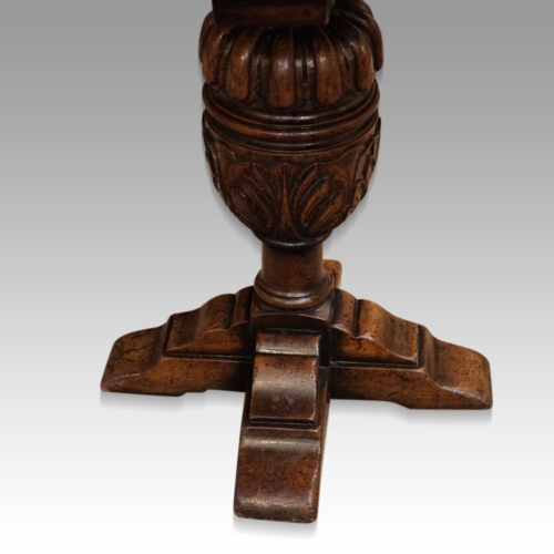 oak refectory draw leaf table pedestal