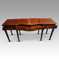 19thc. mahogany Adam serving table drawers open