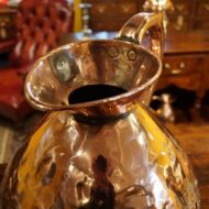 Antique large copper harvest measure spout