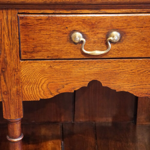 Antique oak dresser handle