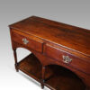 Antique oak pot board dresser base triple arch angle