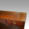Antique oak pot board dresser base triple arch detail