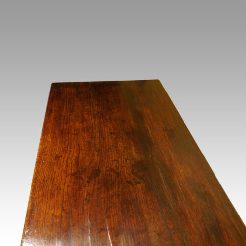 Antique oak pot board dresser base triple arch end top