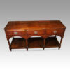 Antique oak pot board dresser base arch front