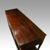 Antique oak pot board dresser base triple arch top view