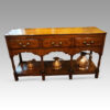 Antique oak pot board dresser shaped apron