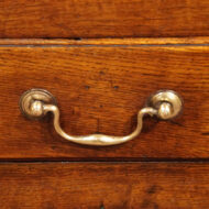 Antique oak pot board dresser shaped apron handle