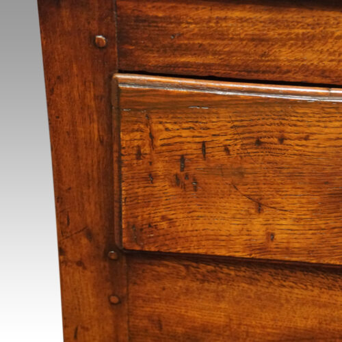 Antique oak pot board dresser shaped apron pegs