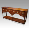 Antique oak pot board dresser base angle
