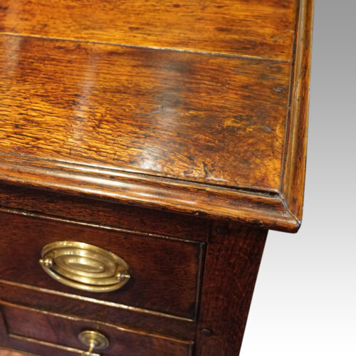 Antique oak pot board dresser base corner